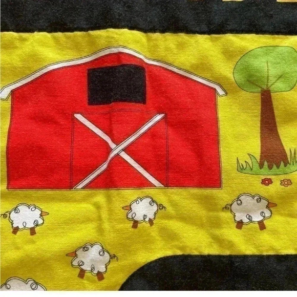 Handmade Pretend Play City Small Town Parking Cars Street Fun Kids Cotton Rug - Picture 5 of 7